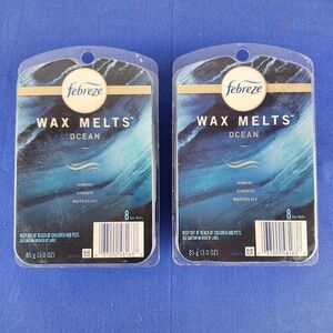 Lot of 2 Febreze Unstopables OCEAN Wax Melts Air Freshener 8 per box 16 Total